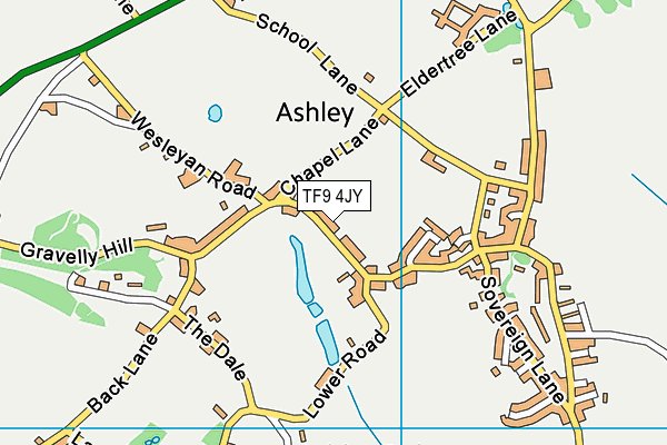 TF9 4JY map - OS VectorMap District (Ordnance Survey) TF9 4JY map - OS VectorMap District (Ordnance Survey)