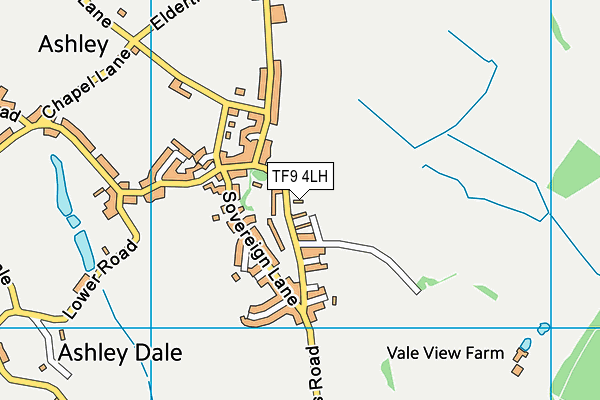 TF9 4LH map - OS VectorMap District (Ordnance Survey) TF9 4LH map - OS VectorMap District (Ordnance Survey)