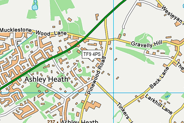 TF9 4PS map - OS VectorMap District (Ordnance Survey) TF9 4PS map - OS VectorMap District (Ordnance Survey)
