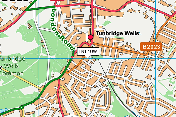 TN1 1UW map - OS VectorMap District (Ordnance Survey)