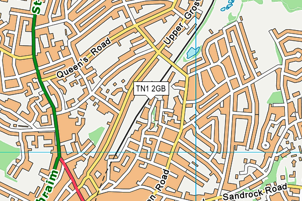 TN1 2GB map - OS VectorMap District (Ordnance Survey) TN1 2GB map - OS VectorMap District (Ordnance Survey)