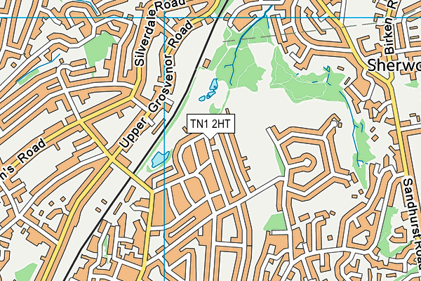 TN1 2HT map - OS VectorMap District (Ordnance Survey) TN1 2HT map - OS VectorMap District (Ordnance Survey)
