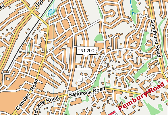 TN1 2LQ map - OS VectorMap District (Ordnance Survey)