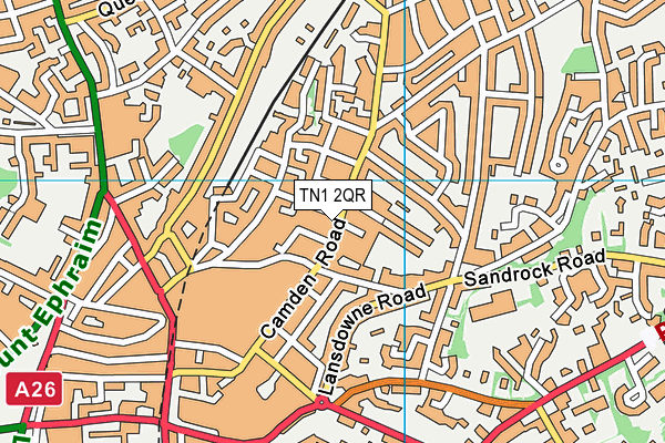 TN1 2QR map - OS VectorMap District (Ordnance Survey) TN1 2QR map - OS VectorMap District (Ordnance Survey)