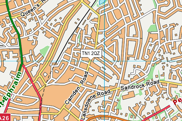 TN1 2QZ map - OS VectorMap District (Ordnance Survey) TN1 2QZ map - OS VectorMap District (Ordnance Survey)