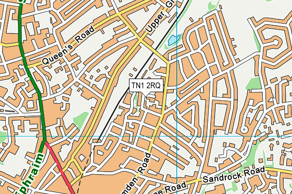 TN1 2RQ map - OS VectorMap District (Ordnance Survey) TN1 2RQ map - OS VectorMap District (Ordnance Survey)