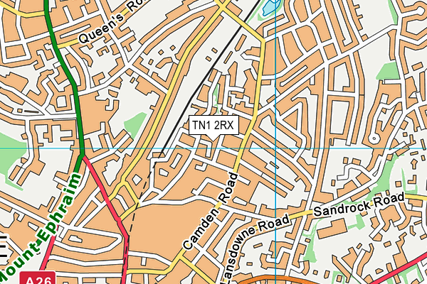 TN1 2RX map - OS VectorMap District (Ordnance Survey) TN1 2RX map - OS VectorMap District (Ordnance Survey)