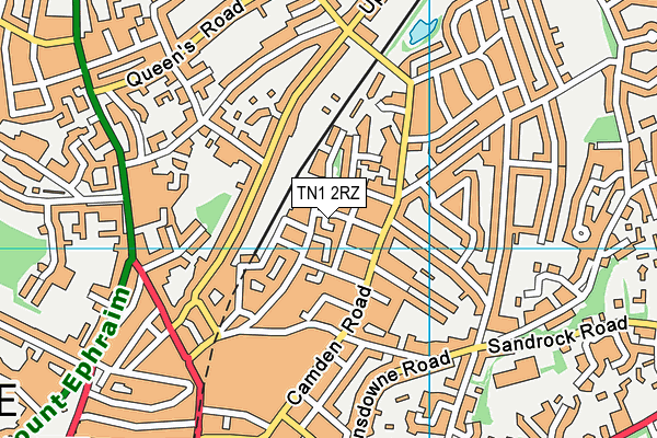 TN1 2RZ map - OS VectorMap District (Ordnance Survey) TN1 2RZ map - OS VectorMap District (Ordnance Survey)