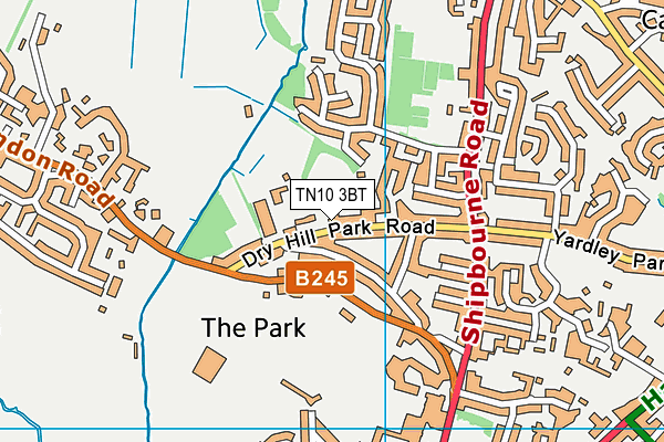 TN10 3BT map - OS VectorMap District (Ordnance Survey)
