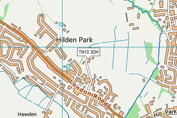 TN10 3DH map - OS VectorMap District (Ordnance Survey)