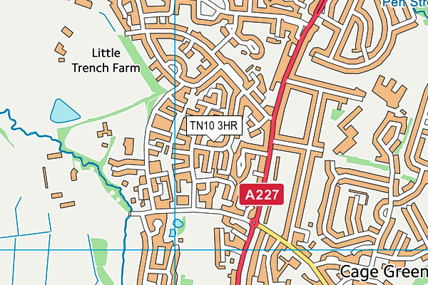 TN10 3HR map - OS VectorMap District (Ordnance Survey) TN10 3HR map - OS VectorMap District (Ordnance Survey)