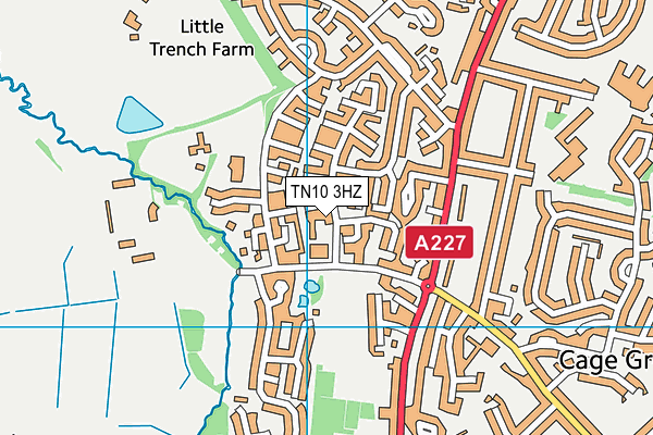 TN10 3HZ map - OS VectorMap District (Ordnance Survey) TN10 3HZ map - OS VectorMap District (Ordnance Survey)