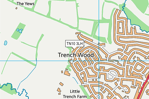TN10 3LH map - OS VectorMap District (Ordnance Survey) TN10 3LH map - OS VectorMap District (Ordnance Survey)