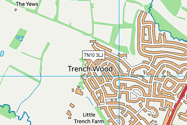 TN10 3LJ map - OS VectorMap District (Ordnance Survey) TN10 3LJ map - OS VectorMap District (Ordnance Survey)