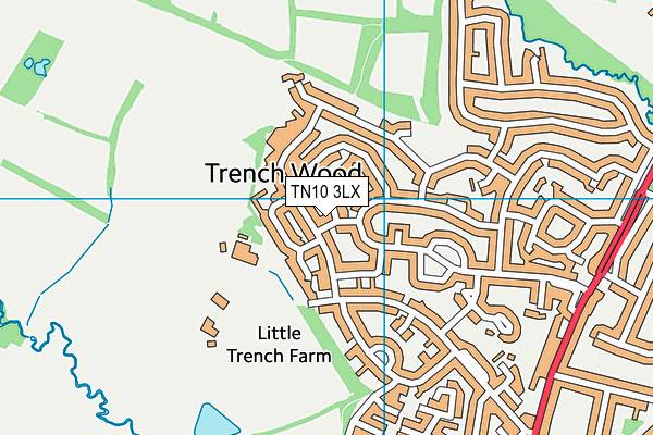 TN10 3LX map - OS VectorMap District (Ordnance Survey) TN10 3LX map - OS VectorMap District (Ordnance Survey)