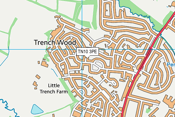 TN10 3PE map - OS VectorMap District (Ordnance Survey) TN10 3PE map - OS VectorMap District (Ordnance Survey)