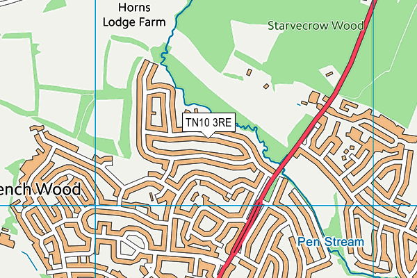 TN10 3RE map - OS VectorMap District (Ordnance Survey) TN10 3RE map - OS VectorMap District (Ordnance Survey)