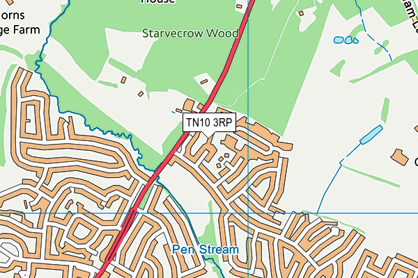 TN10 3RP map - OS VectorMap District (Ordnance Survey) TN10 3RP map - OS VectorMap District (Ordnance Survey)