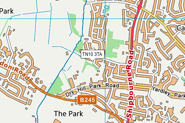 TN10 3TA map - OS VectorMap District (Ordnance Survey) TN10 3TA map - OS VectorMap District (Ordnance Survey)