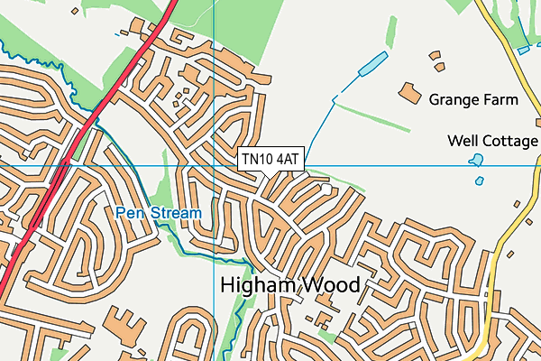TN10 4AT map - OS VectorMap District (Ordnance Survey) TN10 4AT map - OS VectorMap District (Ordnance Survey)