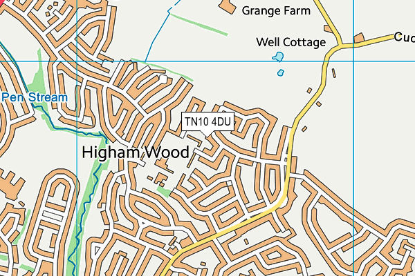 TN10 4DU map - OS VectorMap District (Ordnance Survey) TN10 4DU map - OS VectorMap District (Ordnance Survey)