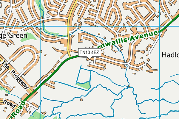 TN10 4EZ map - OS VectorMap District (Ordnance Survey)