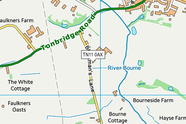 TN11 0AX map - OS VectorMap District (Ordnance Survey) TN11 0AX map - OS VectorMap District (Ordnance Survey)