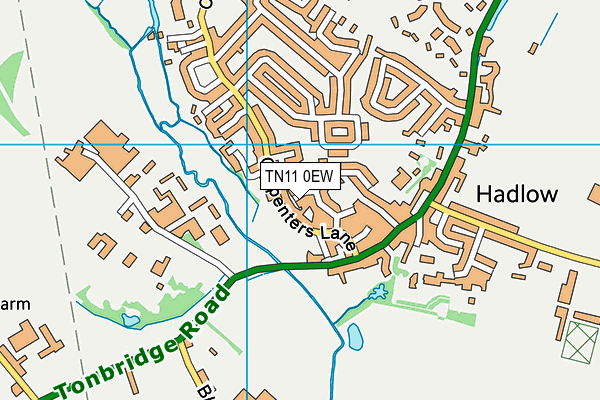 TN11 0EW map - OS VectorMap District (Ordnance Survey) TN11 0EW map - OS VectorMap District (Ordnance Survey)