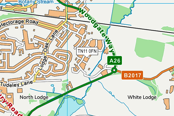 TN11 0FN map - OS VectorMap District (Ordnance Survey) TN11 0FN map - OS VectorMap District (Ordnance Survey)