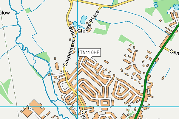 TN11 0HF map - OS VectorMap District (Ordnance Survey) TN11 0HF map - OS VectorMap District (Ordnance Survey)