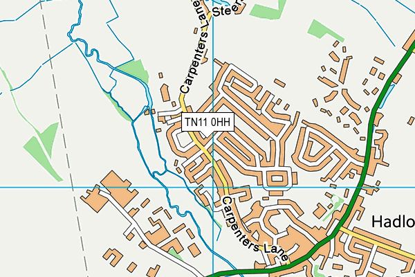 TN11 0HH map - OS VectorMap District (Ordnance Survey) TN11 0HH map - OS VectorMap District (Ordnance Survey)