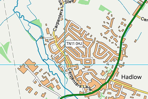 TN11 0HJ map - OS VectorMap District (Ordnance Survey) TN11 0HJ map - OS VectorMap District (Ordnance Survey)
