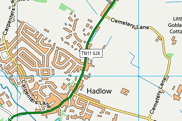TN11 0JX map - OS VectorMap District (Ordnance Survey) TN11 0JX map - OS VectorMap District (Ordnance Survey)
