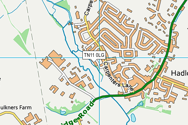 TN11 0LG map - OS VectorMap District (Ordnance Survey)