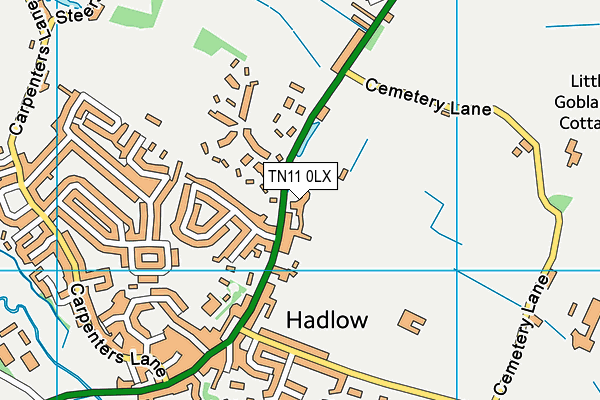 TN11 0LX map - OS VectorMap District (Ordnance Survey) TN11 0LX map - OS VectorMap District (Ordnance Survey)