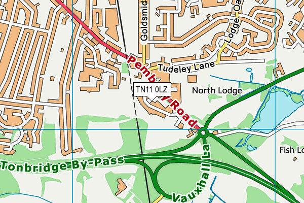 TN11 0LZ map - OS VectorMap District (Ordnance Survey) TN11 0LZ map - OS VectorMap District (Ordnance Survey)
