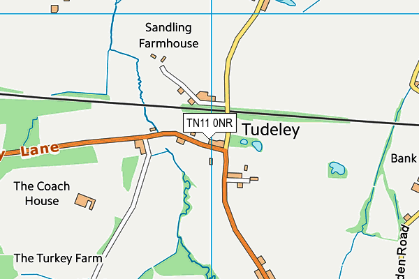 TN11 0NR map - OS VectorMap District (Ordnance Survey)