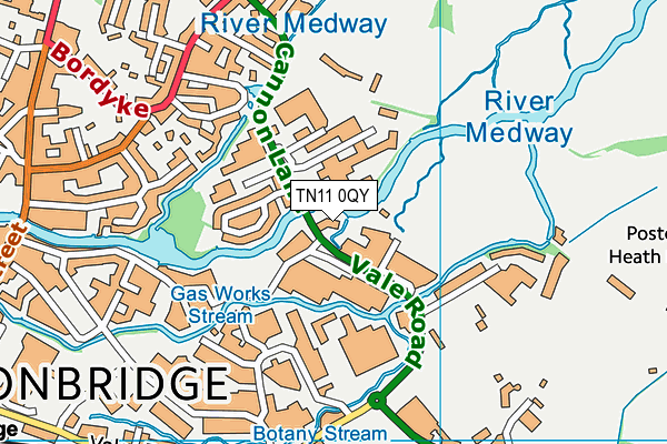 TN11 0QY map - OS VectorMap District (Ordnance Survey)