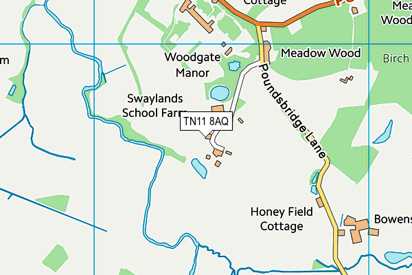 TN11 8AQ map - OS VectorMap District (Ordnance Survey) TN11 8AQ map - OS VectorMap District (Ordnance Survey)
