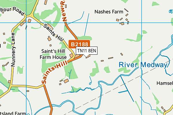 TN11 8EN map - OS VectorMap District (Ordnance Survey) TN11 8EN map - OS VectorMap District (Ordnance Survey)