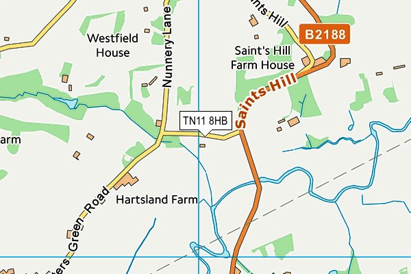 TN11 8HB map - OS VectorMap District (Ordnance Survey) TN11 8HB map - OS VectorMap District (Ordnance Survey)