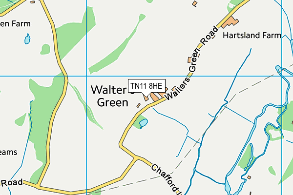 TN11 8HE map - OS VectorMap District (Ordnance Survey)