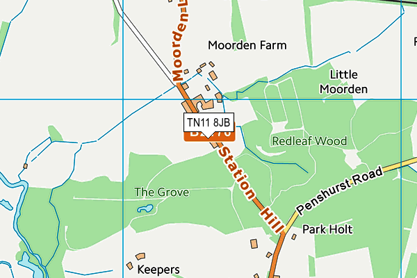 TN11 8JB map - OS VectorMap District (Ordnance Survey) TN11 8JB map - OS VectorMap District (Ordnance Survey)