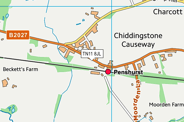 TN11 8JL map - OS VectorMap District (Ordnance Survey) TN11 8JL map - OS VectorMap District (Ordnance Survey)