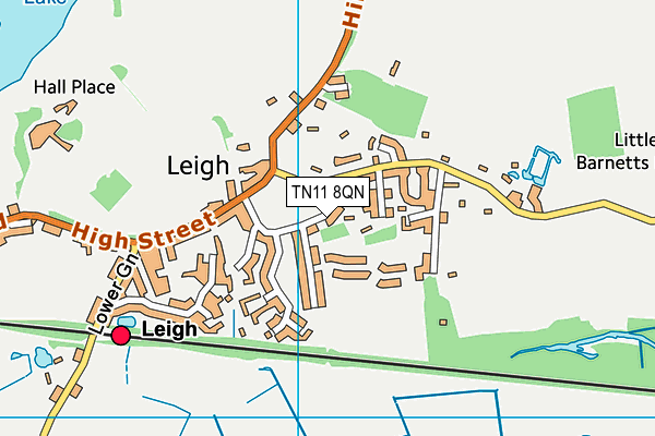 TN11 8QN map - OS VectorMap District (Ordnance Survey)