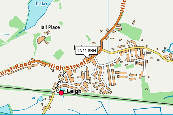 TN11 8RH map - OS VectorMap District (Ordnance Survey) TN11 8RH map - OS VectorMap District (Ordnance Survey)