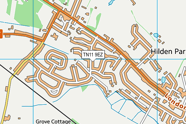 TN11 9EZ map - OS VectorMap District (Ordnance Survey) TN11 9EZ map - OS VectorMap District (Ordnance Survey)