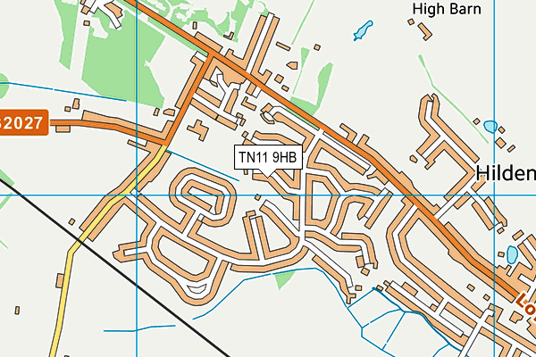 TN11 9HB map - OS VectorMap District (Ordnance Survey) TN11 9HB map - OS VectorMap District (Ordnance Survey)