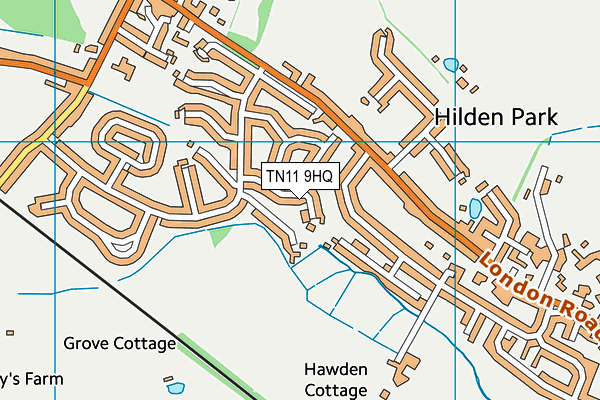 TN11 9HQ map - OS VectorMap District (Ordnance Survey) TN11 9HQ map - OS VectorMap District (Ordnance Survey)