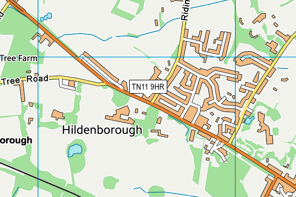 TN11 9HR map - OS VectorMap District (Ordnance Survey) TN11 9HR map - OS VectorMap District (Ordnance Survey)